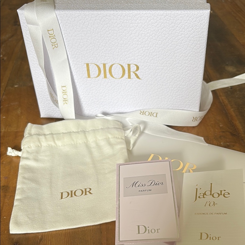 Dior Classic White & Gold Gift Box & Packaging - luxury storage